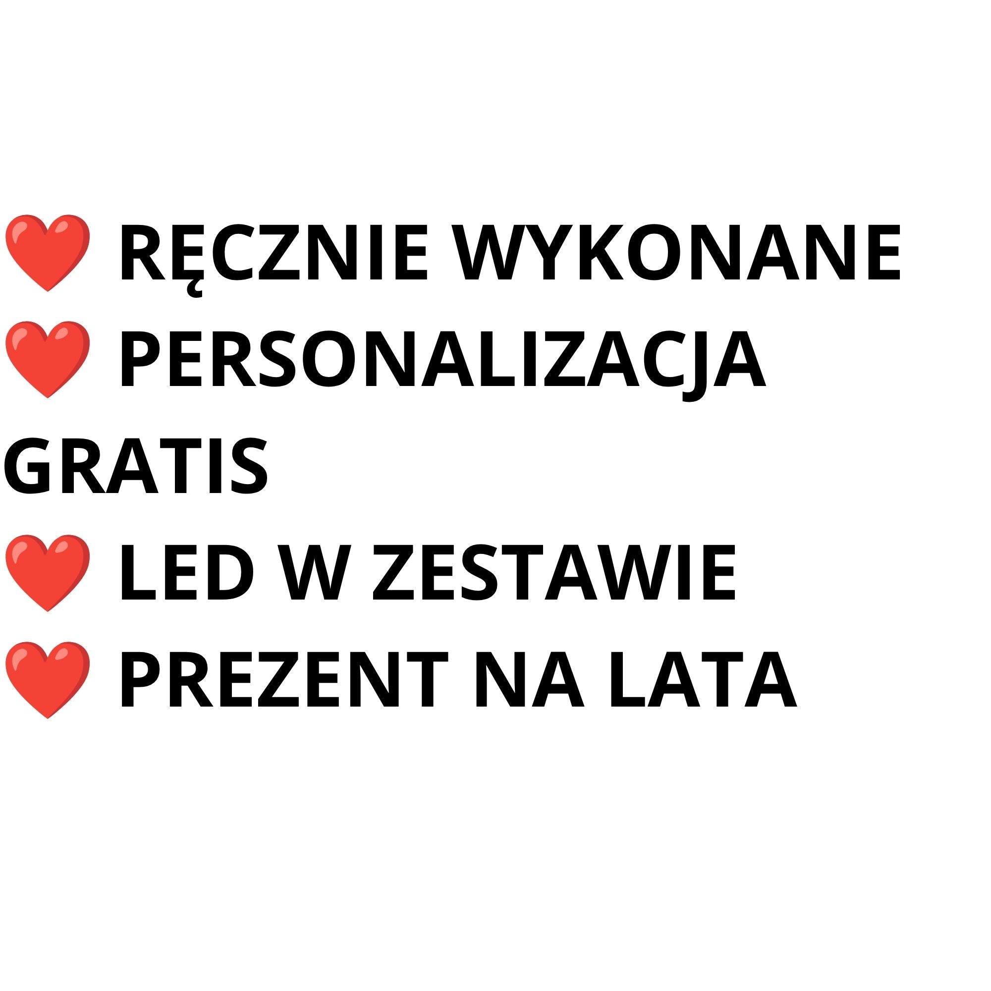 Duża Czarna Rama z ręcznie robionymi kwiatami, personalizacja gratis